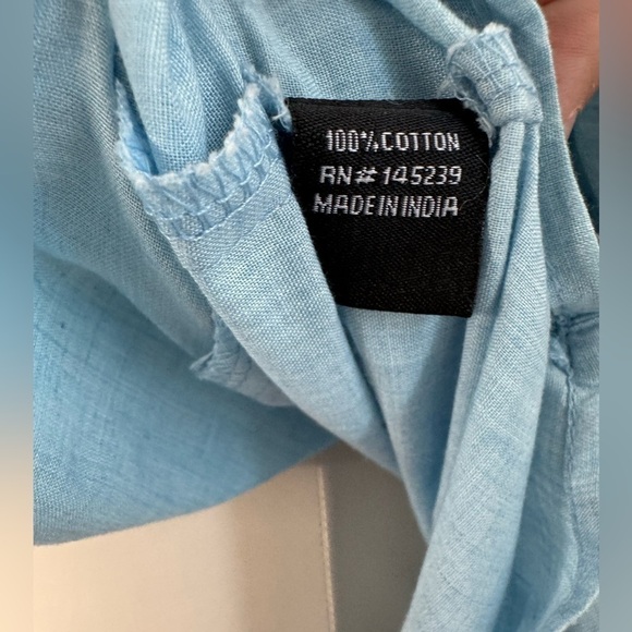 Style Envy 100% Cotton Tiered Sleeve Off Shoulder Shift Dress Size Medium - Picture 4 of 6